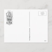 Blijdschap voor de wereld, de Heer is gekomen, Ker Feestdagenkaart (Achterkant)