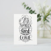 Blijdschap voor de wereld: de Heer komt met kerstl Feestdagenkaart (Staand voorkant)