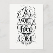 Blijdschap voor de wereld: de Heer komt met kerstl Feestdagenkaart (Voorkant)