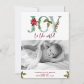 blijdschap voor de wereld rond kerstmis - nieuwe b feestdagenkaart (Voorkant)