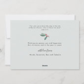 Blijdschap voor de Wereld Waterverf Winter Krans Feestdagenkaart (Achterkant)