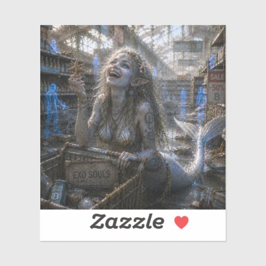 Blijdschap / Zee Sirene / Supermarkt Sticker (Vel)