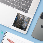 Blijdschap / Zee Sirene / Supermarkt Sticker (Laptop met iPhone)