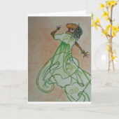 Blije Dans Kaart (Gele Bloem)