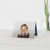 Blije de tekst en het geruite Schotse wollen Notitiekaartje (Voorkant)