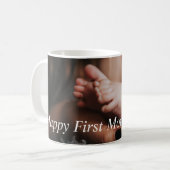 blije eerste moederdag, feestfoto's koffiemok (Voorkant links)