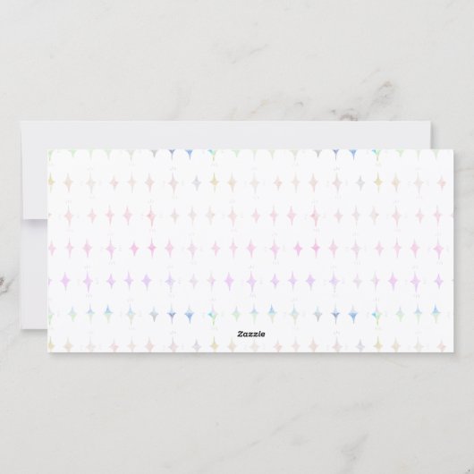 BLIJE FEESTDAGEN | Pastel Holiday Lights 2 foto's Feestdagenkaart (Achterkant)