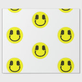 blije foto van dj - hoofdtelefoon edm - muziek cadeaupapier (Vlak)