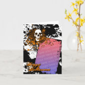 blije fotokaart : hifi schedel kaart (Gele Bloem)