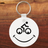 Blije gezicht. Race tour, racefietten Sleutelhanger (Voorkant)