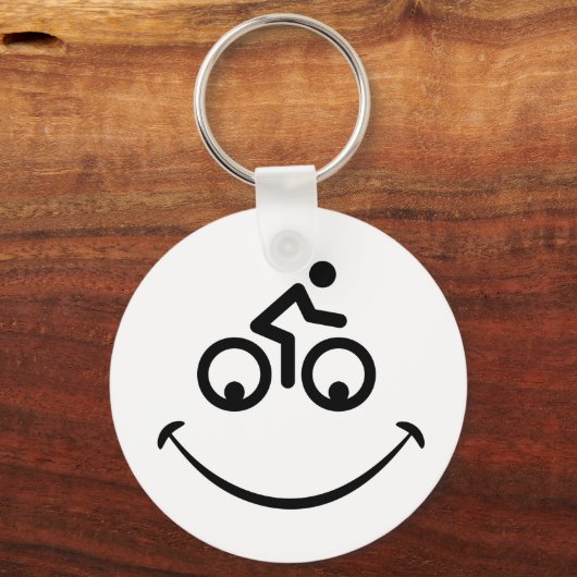 Blije gezicht. Race tour, racefietten Sleutelhanger (Voorkant)