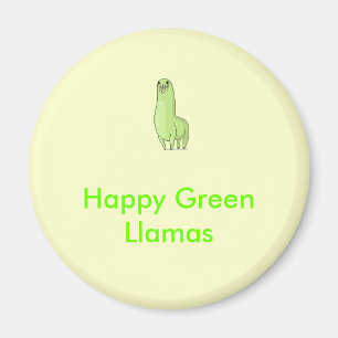 blije groene lamas Magnet