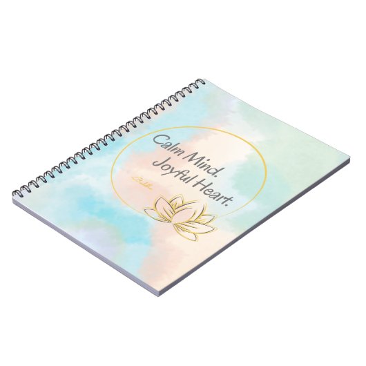 Blije Hart Positieve Mindful Buddha Quote Notitieboek (Linkerzijde)