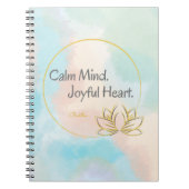 Blije Hart Positieve Mindful Buddha Quote Notitieboek (Voorkant)