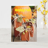 BLIJE "HERFST VERJAARDAG" ALS JE LEEFTIJD "STIJGT" KAART (Gele Bloem)