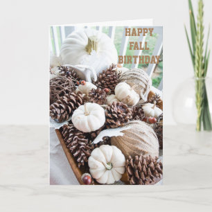 BLIJE "HERFST VERJAARDAG" ALS JE LEEFTIJD "STIJGT" KAART