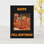 BLIJE "HERFST VERJAARDAG" ALS JE LEEFTIJD "STIJGT" KAART (Gele Bloem)