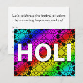 blije holi : festival van kleur en lente kaart (Voorkant / Achterkant)