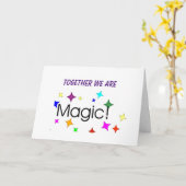 BLIJE JUBILEA MET DE MAGIE VAN DE LIEFDE KAART (Gele Bloem)