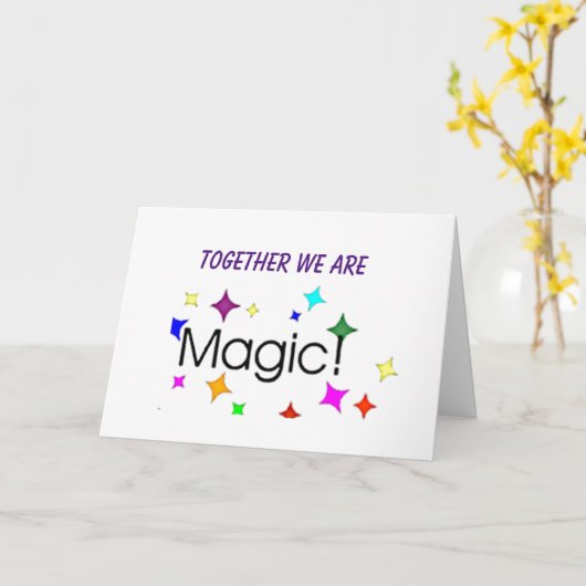 BLIJE JUBILEA MET DE MAGIE VAN DE LIEFDE KAART (Gele Bloem)