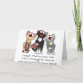 Blije Katten Feestdagen Kaart (Achterkant)