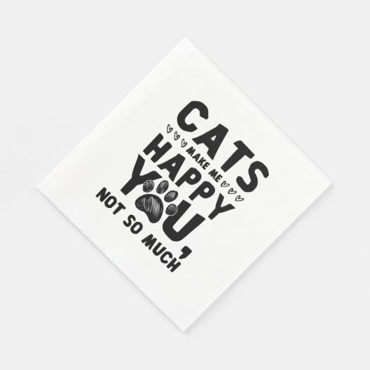 blije katten servet (Hoek)