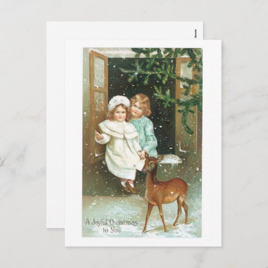 Blije Kerstmis aan u Feestdagenkaart (Voorkant / Achterkant)