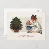 Blije Kerstmis - vintage Feestdagenkaart (Voorkant / Achterkant)