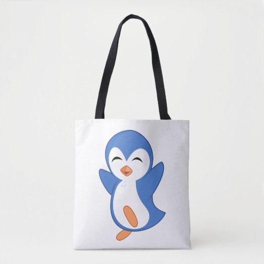 blije pinguïn tote bag (Voorkant)