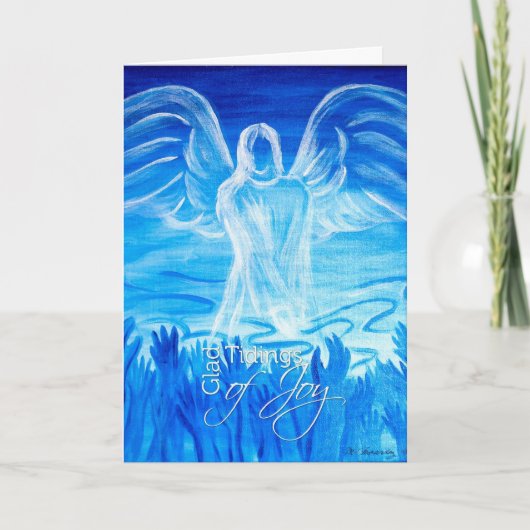 Blije Tijding van Vreugde Feestdagen Kaart (Voorkant)