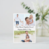 blije vaders dag , 3 foto ' s collage modern simpe feestdagenkaart (Staand voorkant)