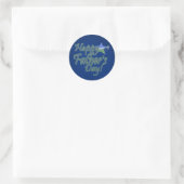 blije vaders dag StarDad Ronde Sticker (Tas)