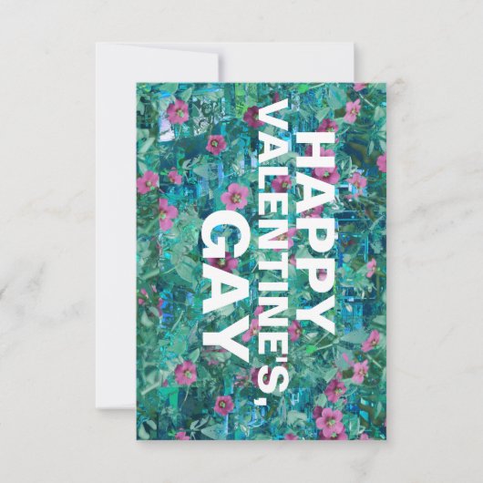 blije valentijnen homo kaart (Voorkant)