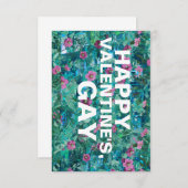 blije valentijnen homo kaart (Voorkant / Achterkant)