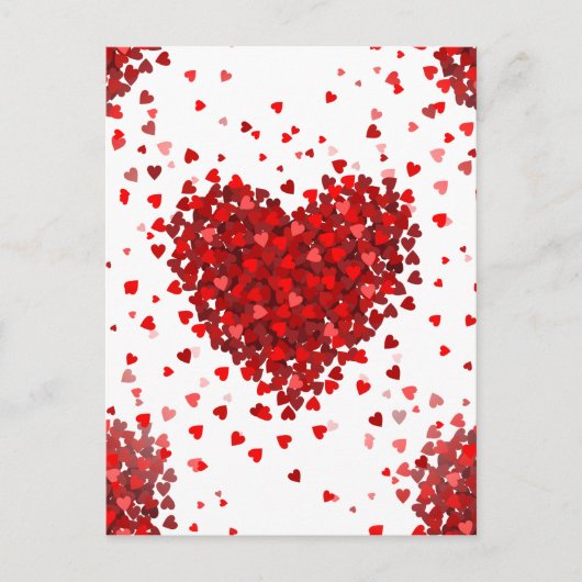 blije valentijnsdag hart feestdagenkaart (Voorkant)