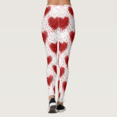 blije valentijnsdag harten leggings (Achterkant)