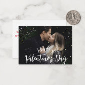 blije valentijnsdag koppel foto stijlvol notitiekaartje (Voorkant / Achterkant in situ)