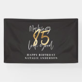 blije verjaardag 85th Yard Sign Spandoek (Horizontaal)