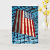 blije verjaardag america kaart (Gele Bloem)