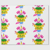 blije verjaardag Axolotl Cadeaupapier (Vlak)