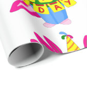 blije verjaardag Axolotl Cadeaupapier (Rol Hoek)