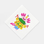 blije verjaardag Axolotl Servet (Hoek)