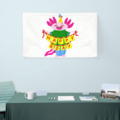 blije verjaardag Axolotl Spandoek (Beurs)