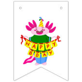 blije verjaardag Axolotl Vlaggetjes (Tweede vlag)