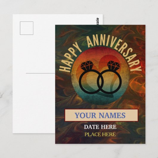 blije verjaardag briefkaart (Voorkant / Achterkant)