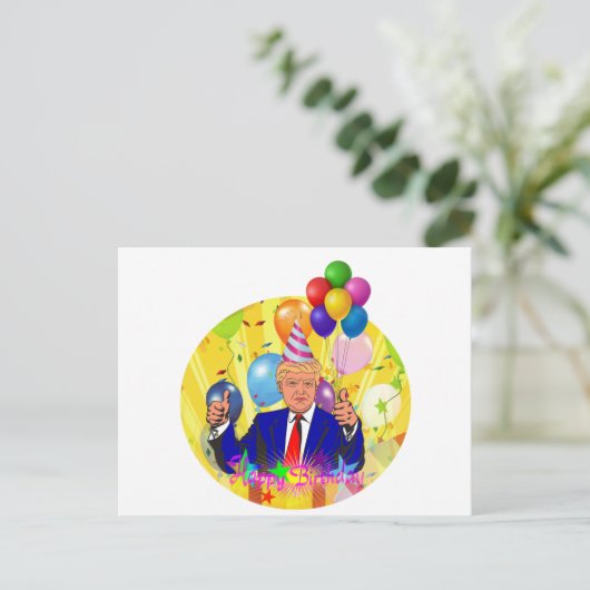 blije verjaardag briefkaart (Staand voorkant)