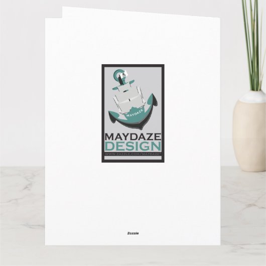 blije verjaardag (brightBurst) Kaart (Achterkant)