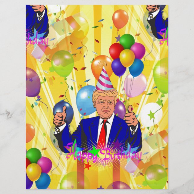 blije verjaardag donald trump (Voorkant)