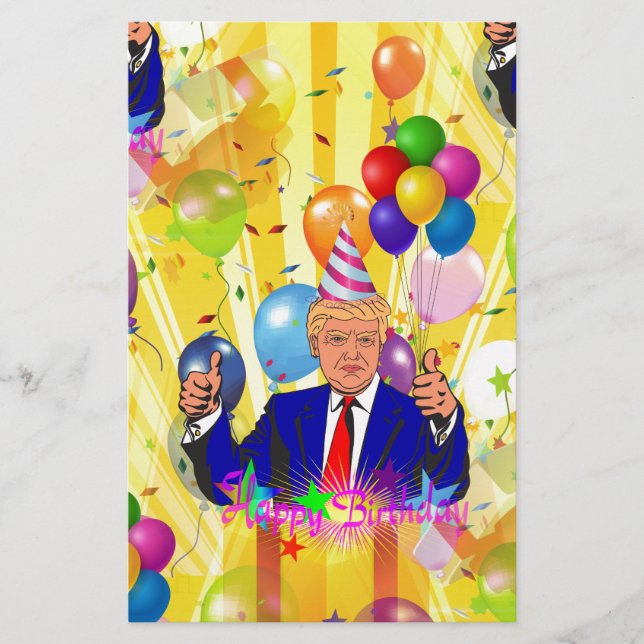 blije verjaardag donald trump (Voorkant)