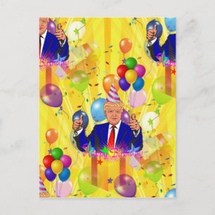 blije verjaardag donald trump briefkaart